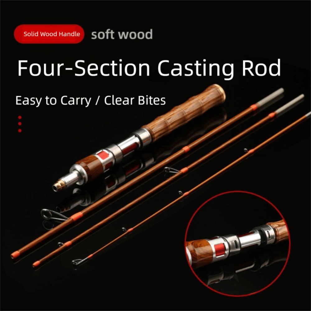 Fishing Rod Spinning - 4-abschnitte Spinning Angelrute Spinning UL Power