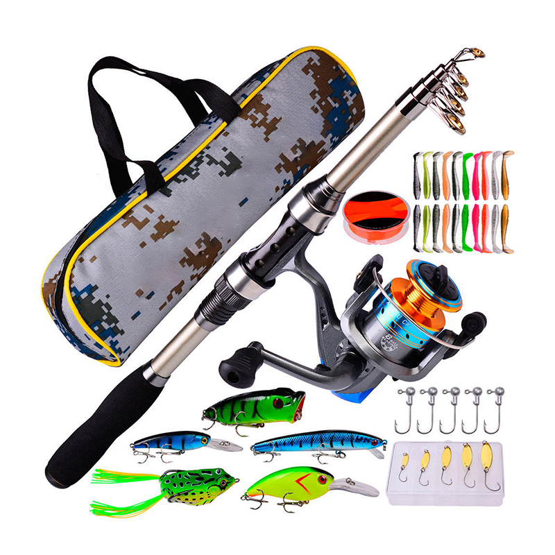 Angelruten- und Rollen-Set aus – Fishing Rod Telescopic Bewertung und Preis